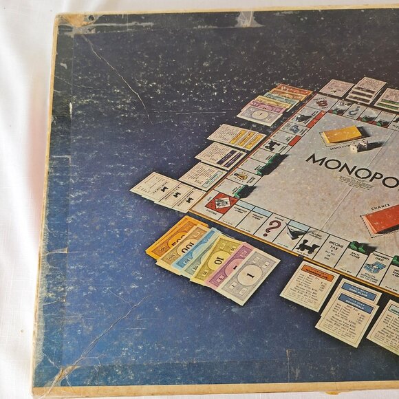 Vintage Monopoly Board Game Parker Brothers 1974 Anniversary Edition Metal Piece - Picture 14 of 15